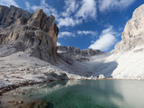 Hiking on High Route 2 in Dolomites  Bolzano Province  Trentino-Alto Adige/South Tyrol  Italy