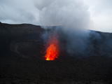 Volcano Eruptions at the Volcano Yasur  Island of Tanna  Vanuatu  South Pacific  Pacific