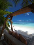Swing on Tropical Beach  Maldives  Indian Ocean  Asia