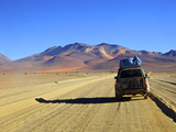 A 4x4 on the Southwest Circuit Tour  Rio Blanco  Bolivia  South America