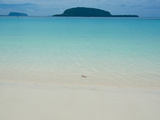 Turquoise Water and White Sand at Champagne Beach  Island of Espiritu Santo  Vanuatu  South Pacific