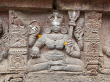 Carving on Wall of Parasurameswar Hindu Temple Dedicated to Lord Shiva  Bhubaneshwar  India