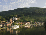 View across the River Main to Miltenberg  Bavaria  Germany  Europe