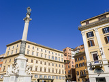 Monument in Piazza di Spagna  Rome  Lazio  Italy  Europe