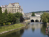 Pulteney Bridge and River Avon  Bath  UNESCO World Heritage Site  Avon  England  UK  Europe