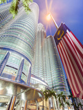 Low Angle View of the Petronas Twin Towers  Kuala Lumpur  Malaysia  Southeast Asia  Asia