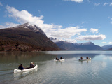 Canoeing at Tierra del Fuego National Park  Near Ushuaia  Argentina  South America
