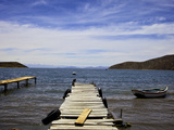 Jetty at Challapampa  Isla del Sol  Lake Titicaca  Bolivia  South America