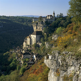 Autumnal View  Rocamadour  Lot  Midi-Pyrenees  France  Europe