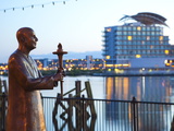World Harmony Peace Statue  Cardiff Bay  South Wales  Wales  United Kingdom  Europe