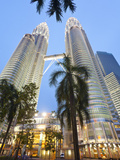 Low Angle View of the Petronas Twin Towers  Kuala Lumpur  Malaysia  Southeast Asia  Asia