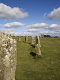 The Hurlers (Stone Circle)  Minions  Bodmin Moor  Cornwall  England  United Kingdom  Europe