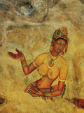 Frescoes  Sigiriya (Lion Rock)  UNESCO World Heritage Site  Sri Lanka  Asia