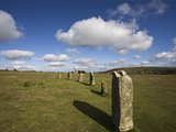 The Hurlers (Stone Circle)  Minions  Bodmin Moor  Cornwall  England  United Kingdom  Europe