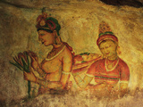 Frescoes  Sigiriya (Lion Rock)  UNESCO World Heritage Site  Sri Lanka  Asia