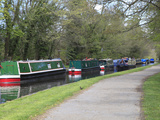 Narrow Boats  Pontcysyllte Canal  UNESCO World Heritage Site  Dee Valley  Denbighshire  Wales   UK