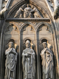 Apostle Sculptures  South Facade  Notre Dame Cathedral  Paris  France  Europe