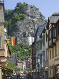 The Main Street with the Felsenkirche  Idar Oberstein  Rhineland Palatinate  Germany  Europe