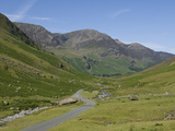 High Stile from the Honister Pass Road  Lake District National Park  Cumbria  England  UK  Europe