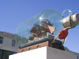 Ship in a Bottle at the Greenwich Maritime Museum  Greenwich  London  England  UK  Europe