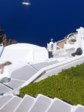 View from Imerovigli  Santorini  Cyclades  Greek Islands  Greece  Europe