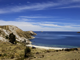 Bay on Isla del Sol  Lake Titicaca  Bolivia  South America