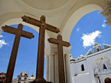 Basilica of Our Lady of Copacabana on the Shores of Lake Titicaca  Bolivia  South America