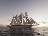 Star Clipper Sailing Cruise Ship  Dominica  West Indies  Caribbean  Central America