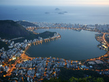 View of Lagoa Rodrigo de Freitas Lake  Rio de Janeiro  Brazil  South America