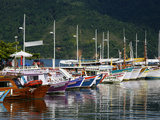 Colorful Fishing Boats in the Harbour  Parati  Rio de Janeiro State  Brazil  South America