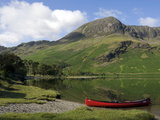 The Head of Lake Buttermere and High Stile  Lake District National Park  Cumbria  England  UK