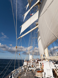 Star Clipper Sailing Cruise Ship  Deshaies  Basse-Terre  Guadeloupe  West Indies  French Caribbean