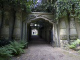 Entrance to Egyptian Avenue  Highgate Cemetery West  Highgate  London  England  UK  Europe
