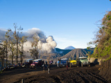 Tourist Jeep Tour at Mount Bromo  Bromo Tengger Semeru National Park  East Java  Indonesia
