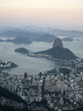 View of the Pao de Acucar (Sugar Loaf Mountain) and the Bay of Botafogo  Rio de Janeiro  Brazil