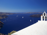 View of Caldera from Imerovigli  Santorini  Cyclades  Greek Islands  Greece  Europe