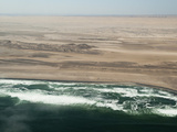 Aerial View of Skeleton Coast  Namibia  Africa
