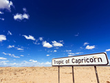Tropic of Capricorn Sign  Namib Desert  Namibia  Africa