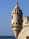Turret of Torre de Belem  Belem  Lisbon  Portugal  Europe