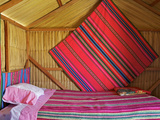 Bedroom  Uros Island  Islas Flotantes  Floating Islands  Lake Titicaca  Peru  South America