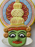 Mask of Kathakali Dancer  Kerala  India  Asia