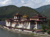 View of the Dzong in Punakha  Bhutan  Asia