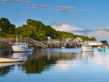 Lobster Fishing Boats and Jetties  New Harbor  Pemaquid Peninsula  Maine  New England  USA
