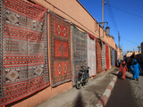 Carpets for Sale in the Street  Marrakech  Morocco  North Africa  Africa