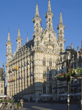 The 15th Century Late Gothic Town Hall in the Grote Markt  Leuven  Belgium  Europe