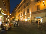 People Dining at Outside Restaurant  Rome  Lazio  Italy  Europe