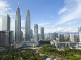 City Centre with KLCC Park Convention/Shopping Centre and Petronas Towers  Kuala Lumpur  Malaysia