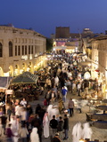 The Restored Souq Waqif with Mud Rendered Shops and Exposed Timber Beams  Doha  Qatar  Middle East