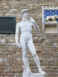 Statue of David  Piazza della Signoria  Florence  UNESCO World Heritage Site  Tuscany  Italy