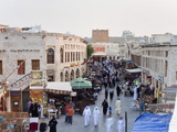 The Restored Souq Waqif with Mud Rendered Shops and Exposed Timber Beams  Doha  Qatar  Middle East